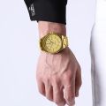 NaviForce NF9212 Business Minimalist Style Date Display Watch For Men - Golden. 