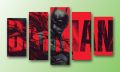 5-Piece Canvas Wall Art Set – The Batman Print. 