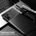 Oppo F19 Pro Plus Carbon Fiber Texture Shockproof TPU Case. 