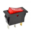 (2 Pcs) ON-Off Switch Rocker 250V 6A 125V 6A 3 Terminal Red Light. 