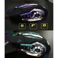 Eweadn T05 2400DPI Professional 7 Color Backlight Gaming Mouse – Black. 