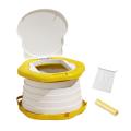 Trendiq Foldable Baby Toilet Foldable Portable Toddler Travel Potty with Splash Guard Compact Kids Toilet for On-the-go Use Abs Material. 