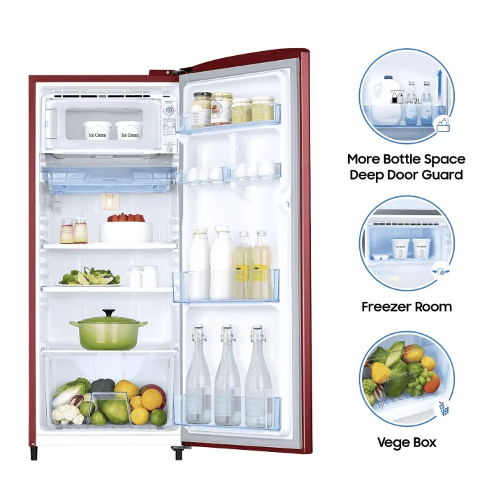 SAMSUNG%20RR20C20C2RH/IM%20192%20Litres%20Direct%20Cool%20Single%20Door%20Refrigerator%20Scarlet%20Red%20-%20Image%205