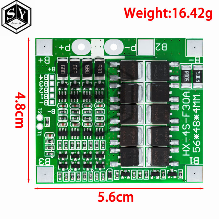 BMS%204S%203.2V%203.7V%2030A%20LiFePO4%20/%20Lithium%20Battery%20Charge%20Protection%20Board%2012.8V%2014.4V%2018650%2032650%20Battery%20Packs%20With%20Balance%20-%20Image%205