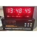 LED Digital Calendar JH3615 Digital LED Wall Clock, Length 36 cm with Calendar and Temperature Display / By Base. 