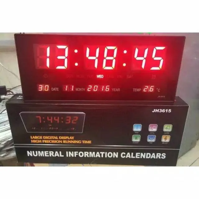 LED%20Digital%20Calendar%20JH3615%20Digital%20LED%20Wall%20Clock,%20Length%2036%20cm%20with%20Calendar%20and%20Temperature%20Display%20/%20By%20Base%20-%20Image%202
