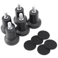 5 Pcs Glides Replacement for Office Chair Fixed Stationary Caster. 