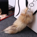 New Fashion Fox Tail Fur Keychains Unisex Pompom Pendant Car Keyring Holder Cute Key Chains Charm Bag Couple Gifts. 