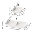 4PCS Practical Plastic Hanging Storage Box Wall Mounted Space Saving Stationery Storage Box with Dividers Drawers Hanging Organizer Office. 