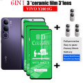 Uonevic Lens Protective Film VO Y20 Protective Film VI/Matte Ceramic Film 5G Clear Porcelain Film VIVM 6-in-1 Hot Selling Ceramic BLKNAIO Y200 Purple Glass Screen 0 5G Privacy Ceramic Tempered Glass Mobile Phone Camera. 