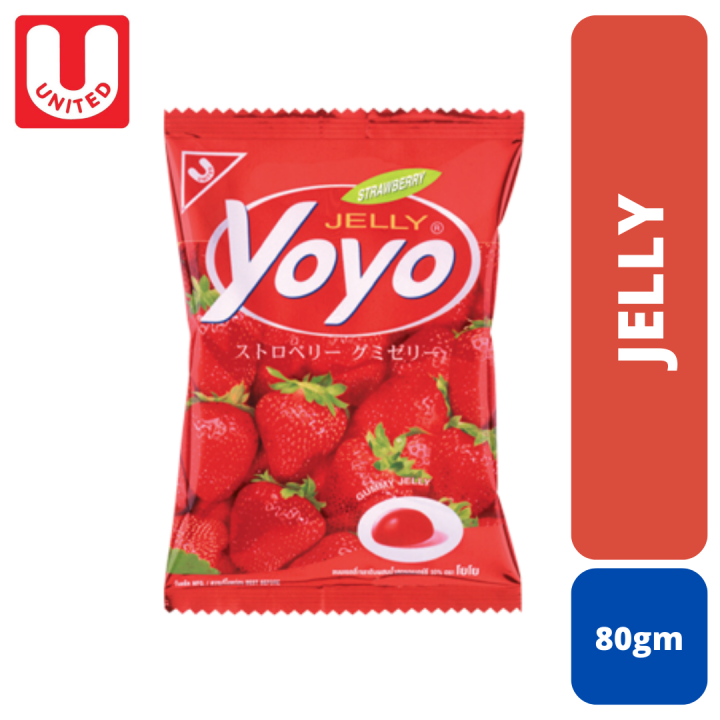 UNITED YOYO Gummy Jelly Strawberry (80gm)