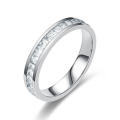 Elegant Thermogenic Moissanite Ring Unique Scratch resistant Durable Vikanda Stainless Steel Ring Shiny Hypoallergenic for Engagement Wedding. 