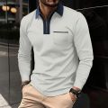 Wenefang Spring Autumn Men Polo Shirt Casual Sports Shirt Men Pure Color Profesional Long Seeved Polo Shirt S-3xl Men T-shirt Fashion Breathable Top. 