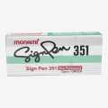 Monami Sign Pen 351 Non-Permanent Pack of 12. 
