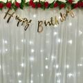 Happy Birthday Cursive Party Decoration Banner (1 Set). 