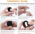 QianxiHot Selling 9H Premium Tempered Glass For Samsung Galaxy Watch Active 2 40MM 44MM Smart Watch Screen Protector Film Glass Accessories. 