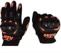 KTM Biker Full Motorcycle Riding Knuckle Gloves. 