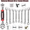 48 In 1 Socket Wrench Multi-function Universal 360 Degree Socket Spanner Wrench Rotating. 