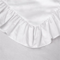 ICQURBT 4X 100% Cotton Ruffle Pillowcase Ruffled Pillow Cover White Pillow Case. 