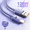 120W 6A Fast Charge USB Type C Quick Charge Cable For Samsung S23 Realme Xiaomi 13 Huawei Phone Fast Charging Cable Data Cables. 