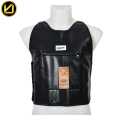 VIRJEANS (VJC739)  Leather Looks Chest Protector Guard with Inner Fur - Black. 