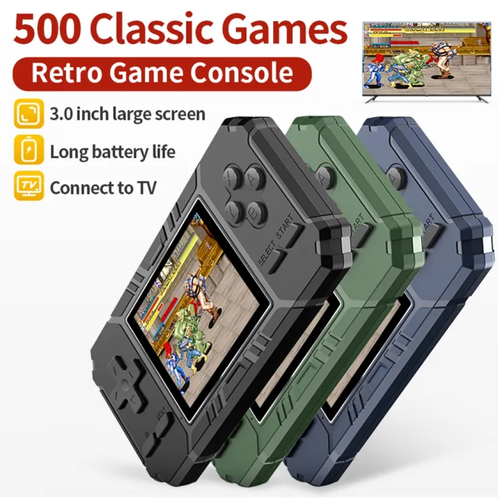 Green%EF%BC%8DLCD%20color%20screen%208%20handheld%20portable%20retro%20mini%20game%20slot%203.0%20inch%20game%20console%20with%20built-in%20500%20games%20-%20Image%205