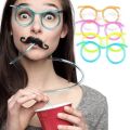Party Drinking Straw Flexible/Plastic Soft Fun Glass Straw Reusable Drinking Water DIY/Funny Glass Toys Kids Products. 