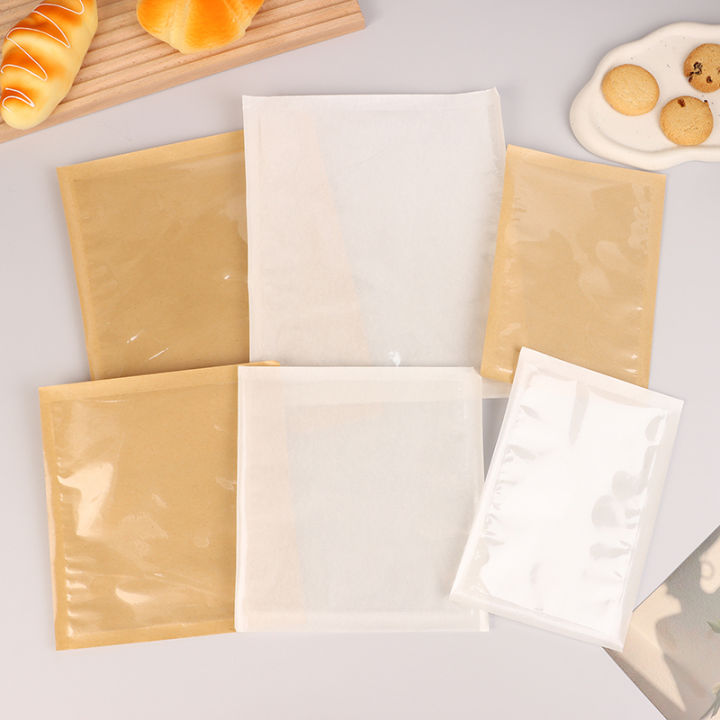 10Pcs%20Disposable%20Kraft%20Paper%20With%20Window%20Bread%20Packaging%20Bags%20Oil-proof%20Food%20Bag%20MIO%20Super%20Store%20-%20Image%203