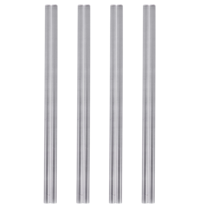 8Pcs 10mm Clear Round Acrylic Bar PMMA Extruded Rod 12 Inch Length