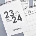 Decoration 2024 Wall Calendar Multi-function Home Decor Household Calendars Notebook Yearly Daily Schedule Home Office. 