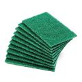 Home Kitchen Bowl Dish Wash Clean Scrub Sponge Cleaning Pads (Green) -12 Pieces. 