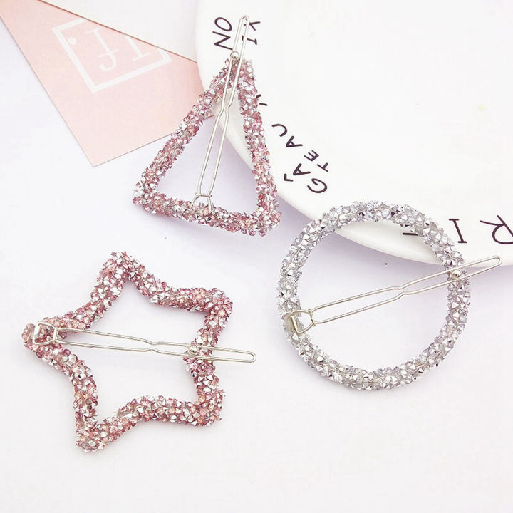 1PC%20Crystal%20Rhinestones%20Hair%20Clips%20Round%20Triangle%20Star%20Shape%20Hairpins%20Girls%20Metal%20Hair%20Accessories%20Styling%20Tools%20-%20Image%202