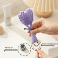 Difutagui Styling scalp cut-out handy heart shaped hair brush 【2025 Version】 portable massage with mirror hair tool travel brush. 