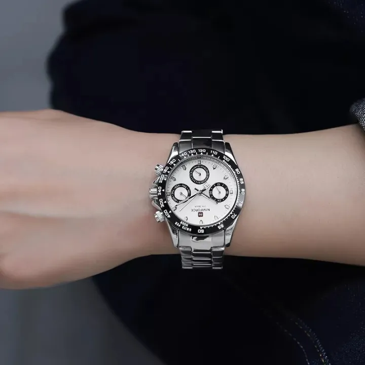 NAVIFORCE%20NF9193%20Classic%20Business%20Luminous%20Multifunction%20Chronograph%20Stainless%20Steel%20Watch%20For%20WOMEN%20-%20Image%208