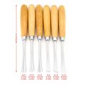 6pcs Professional Wood Carving Hand Chisels Set DIY Woodworking Sculpting Tools Carving chisel Round chisel. 
