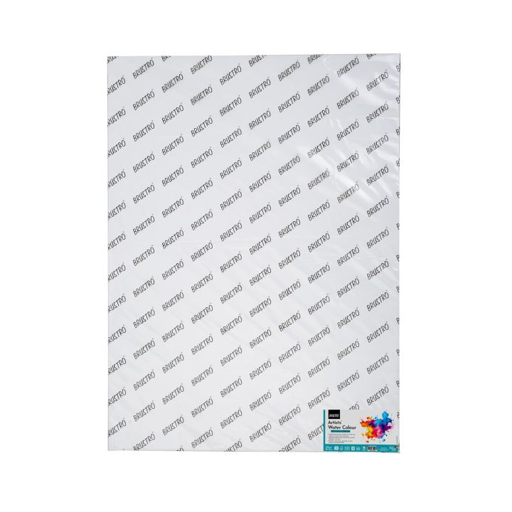 Brustro Artists Watercolour Paper 25% Cotton Cold Pressed 300 GSM Size - 56 x 76 cm,10 Sheets