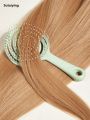 Sutuiying Relaxing Circular Massage Comb Portable Hollow Hair Combs Scalp Profesional Massage Brush Salon Styling Tools Solid Color Hair Brush. 