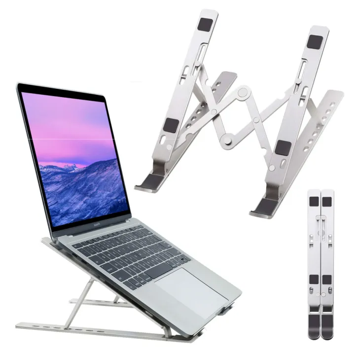 Aluminum%20Alloy%20Metal%20Adjustable%20Laptop%20Stand%20for%2010%20to%2017%20Inches%20MacBook/Laptops/Tab%20-%20Image%203