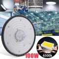 New LED High Bay Light 100W UFO Work Light Industrial Warehouse 6500K Industrial Lighting Tool. 