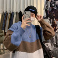 ins Retro Sweater Boys Autumn and Winter 2023 Korean Fashionable Loose Distinctive Knitted Shirt Hong Kong Style Clothes Men. 