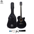 Manaslu MG Black Acoustic Guitar With Package. 