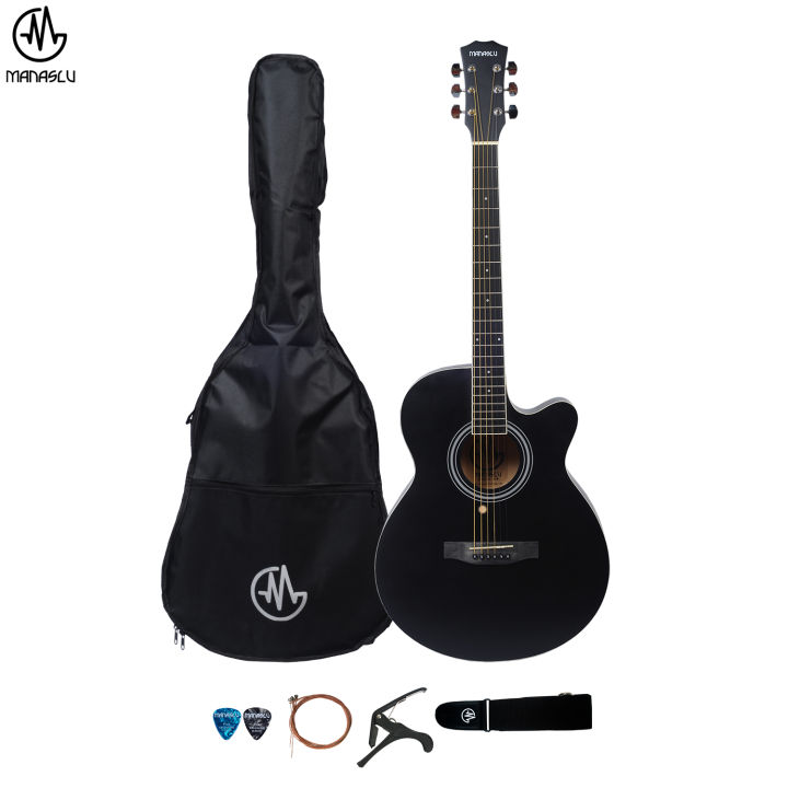 Manaslu MG Black Acoustic Guitar With Package