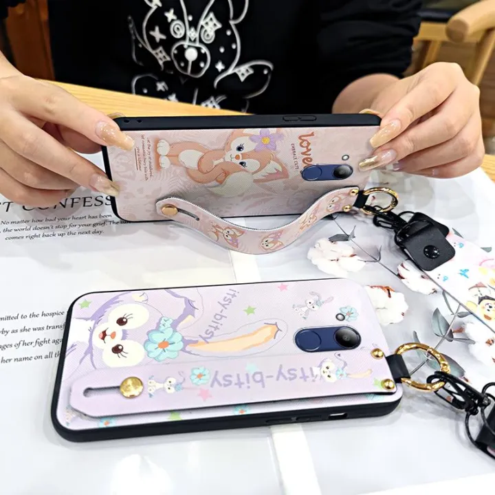 protective%20Cartoon%20Phone%20Case%20For%20Huawei%20Honor%20V9%20Play/Honor%206C%20Pro%20Lanyard%20Back%20Cover%20Silicone%20Cute%20Anti-dust%20ring%20-%20Image%202