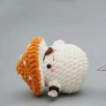 Soft Smooth Mushroom Keychain Adorable Knitted Mushroom Doll Keychain for Bags Cars Cute Hanging Decoration for Cute Knitted Mushroom. 