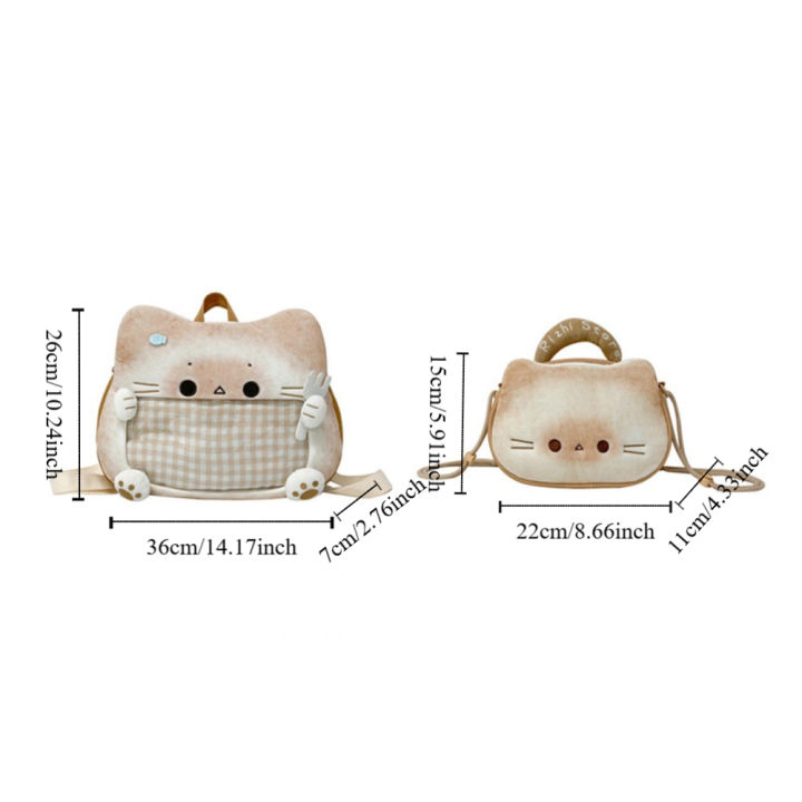Portable%20Zipper%20Bag%20Kawaii%20Biscuit%20Cat%20Itabag%20Cotton%20Doll%20Bag%20Idol%20Merchandise%20Storage%20Transparent%20Pocket%20Badge%20Storage%20Bag%20Small%20Item%20Bag%20Fashion%20Backpacks%20Gift%20-%20Image%203