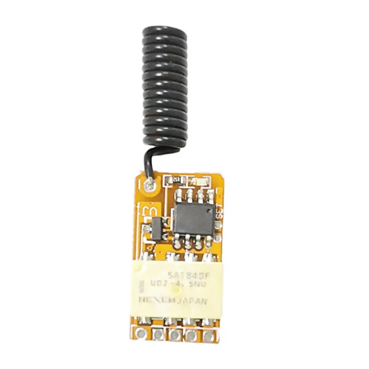 FORIDE 2X Push Button Saving Mini Relay RF Wireless Switches DC3.7V-12V ...