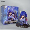 Sutuiying Raiden Shogun Figure Genshin Impact Q Version Series 14cm PVC Action High Quality Figures Kawaii Model Toys Collection Decoration Kids Gifts. 