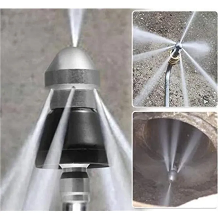 2PCS%20Sewer%20Cleaning%20Tool%20High-Pressure%20Nozzle%20Stainless%20Sewer%20Jetter%20Nozzle%20Sewer%20Jetter%20Kit%20for%20Pressure%20Washer%201/4In%20-%20Image%202