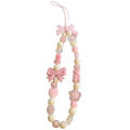 Plastic   Strap Elegant Approximately 24cm Long Fresh Pink Beads Love Bow  Bracelet for Fashion Accessory Daily Wear Gift Option Casual Outing Teenagers. 