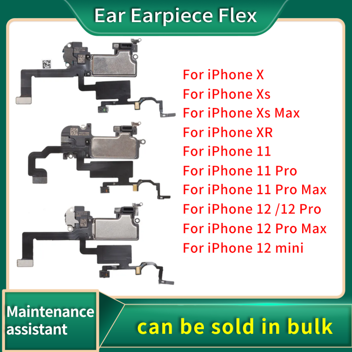 Original Ear Earpiece Flex For iPhone X Xs 11 12 Pro Max XR Mini